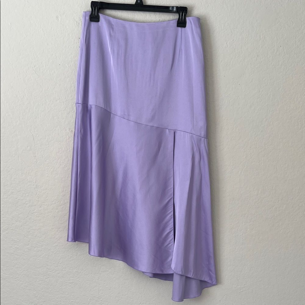 NWT &Other Stories Lavender Asymmetrical Women's Midi Skirt in Size 8